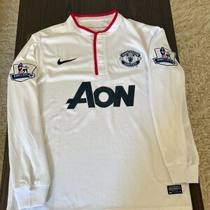 Nike Manchester United 2012 Long Sleeve Away Jersey Men's Size Small